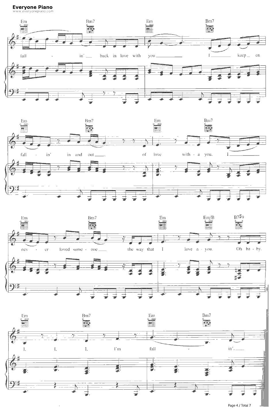 Fallin'钢琴谱-AliciaKeys4