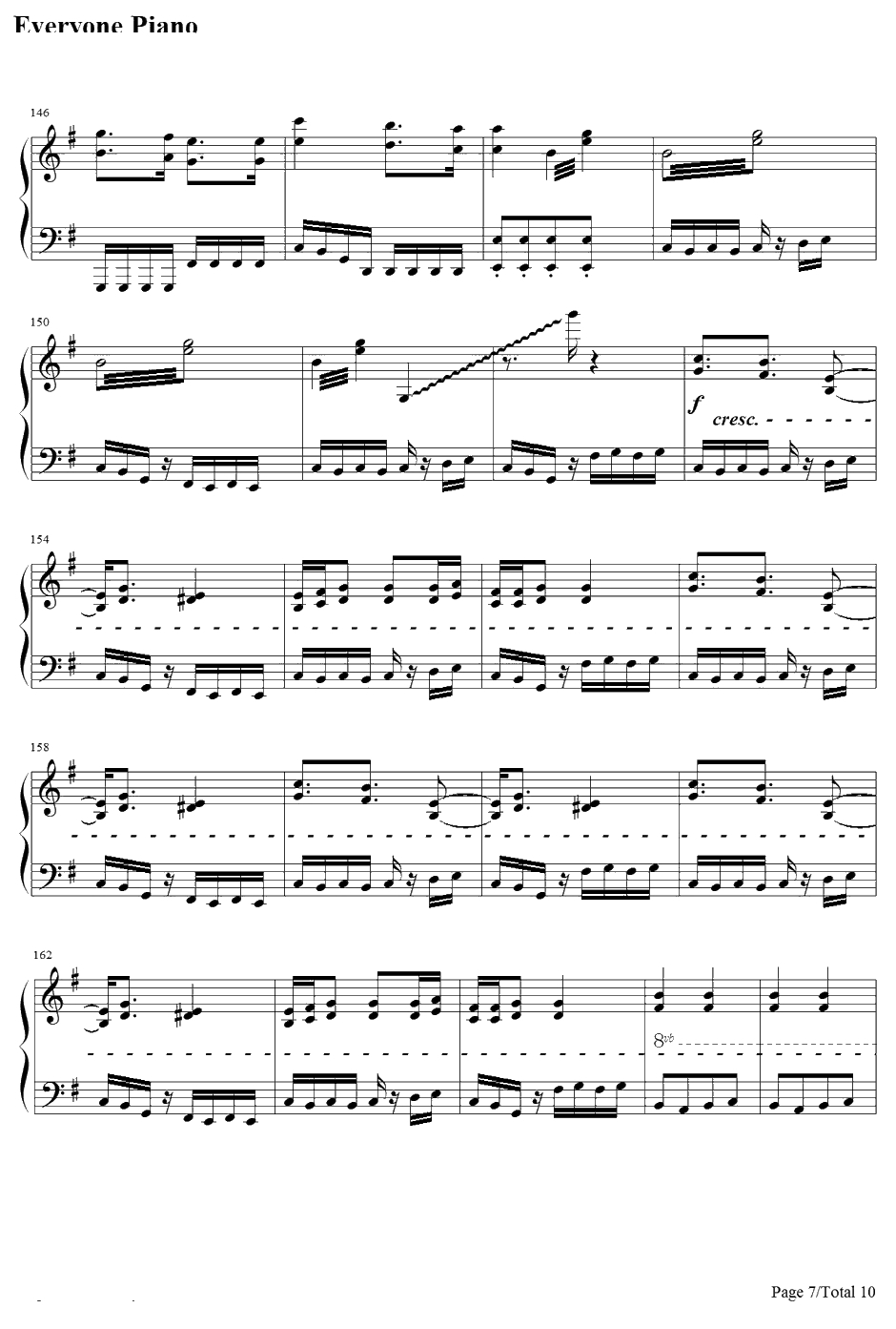 リンネ钢琴谱-ハチ-初音ミク7