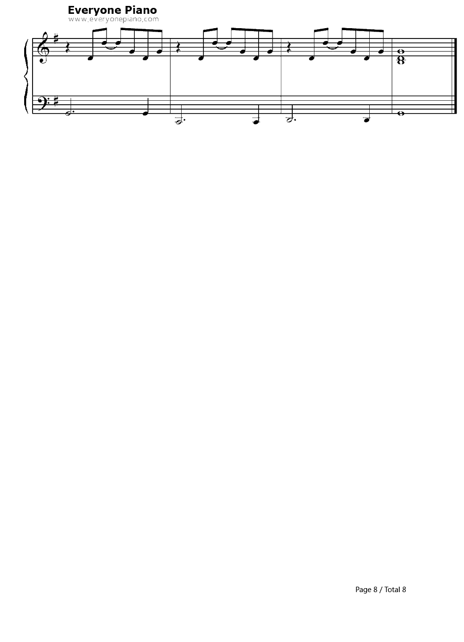 Good Riddance(Time of Your Life)钢琴谱-Green Day绿日乐队8