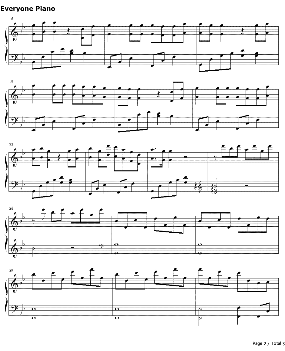 1945那年钢琴谱-海角七号-电影海角七号插曲2