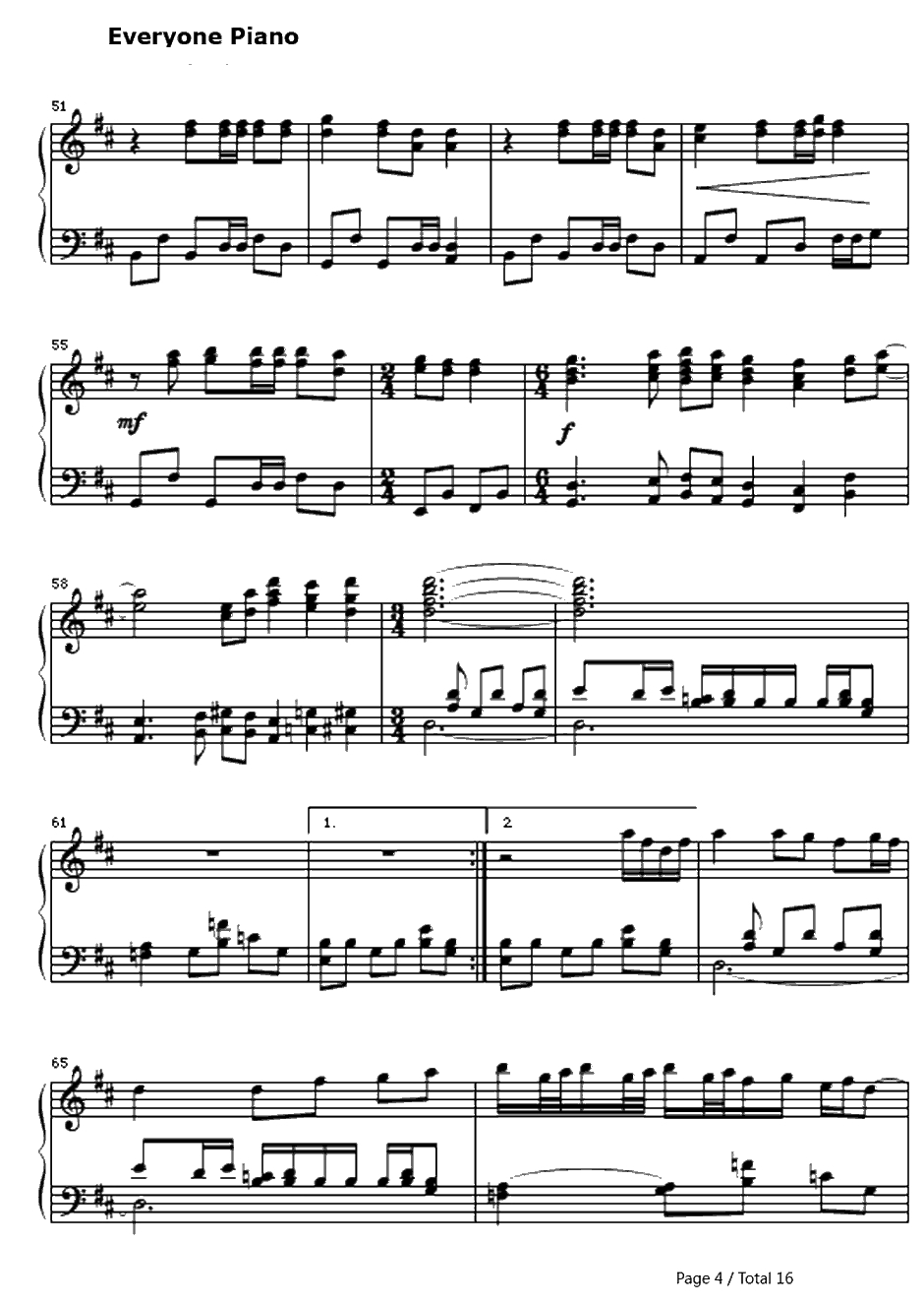 One钢琴谱-Metallica4