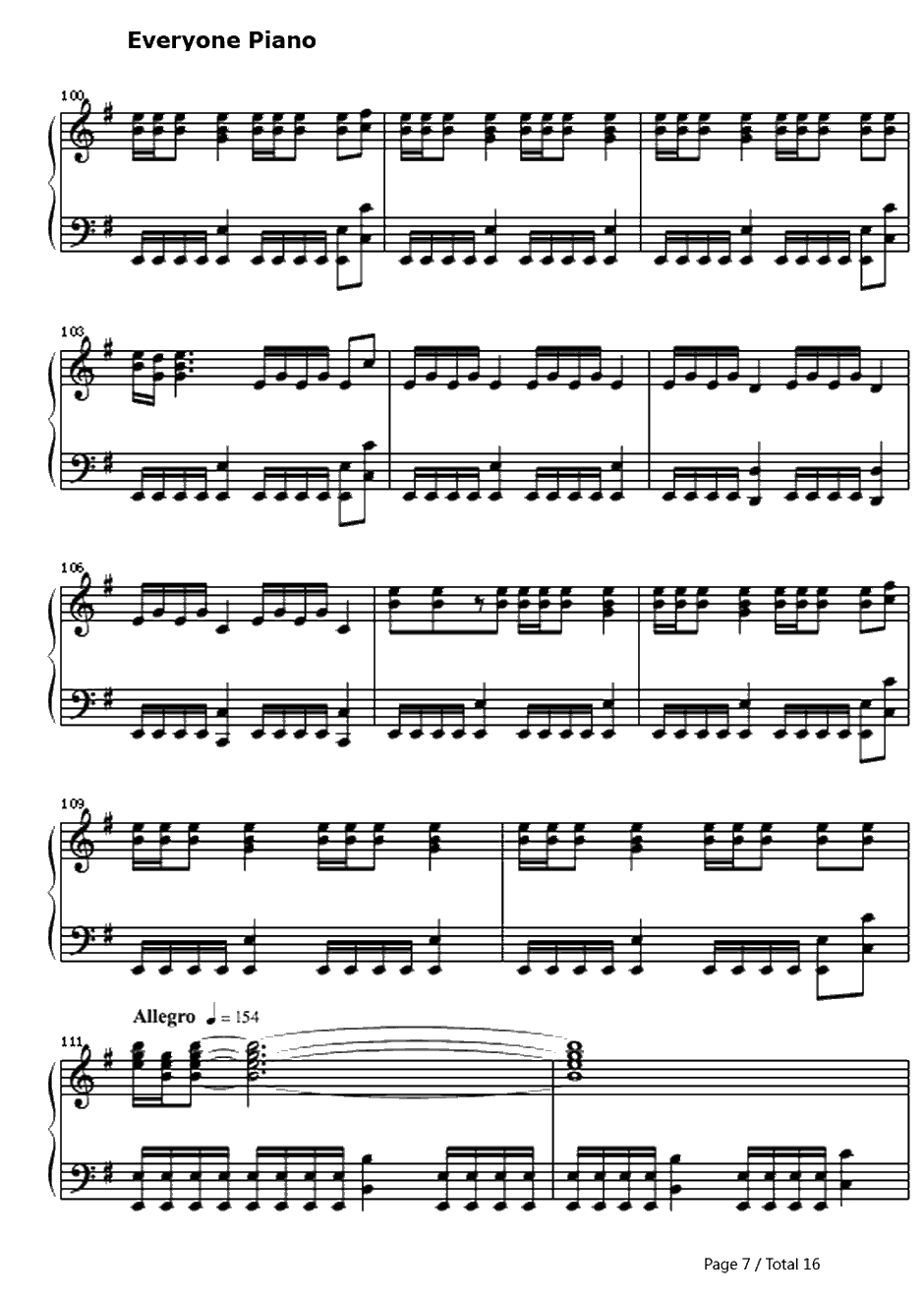 One钢琴谱-Metallica7