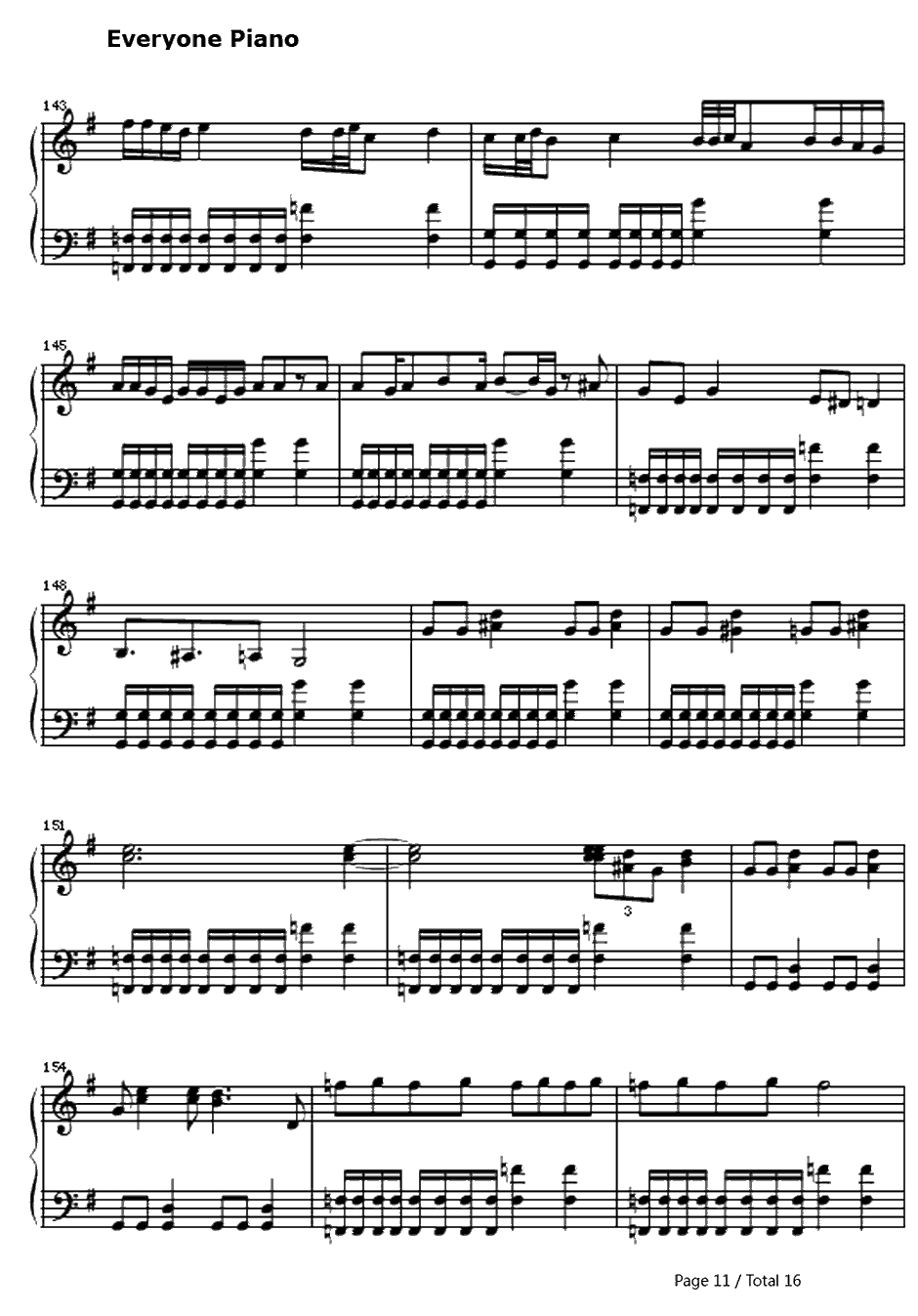 One钢琴谱-Metallica11