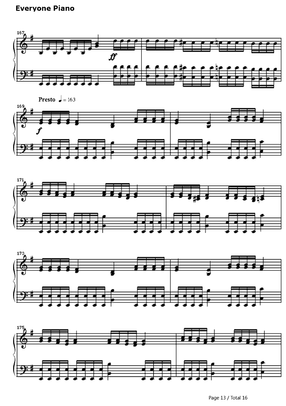 One钢琴谱-Metallica13