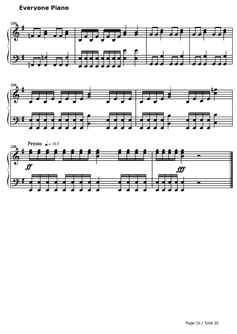 One钢琴谱-Metallica16