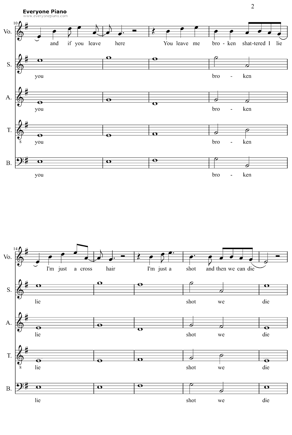 Take Me Out钢琴谱-FranzFerdinand2