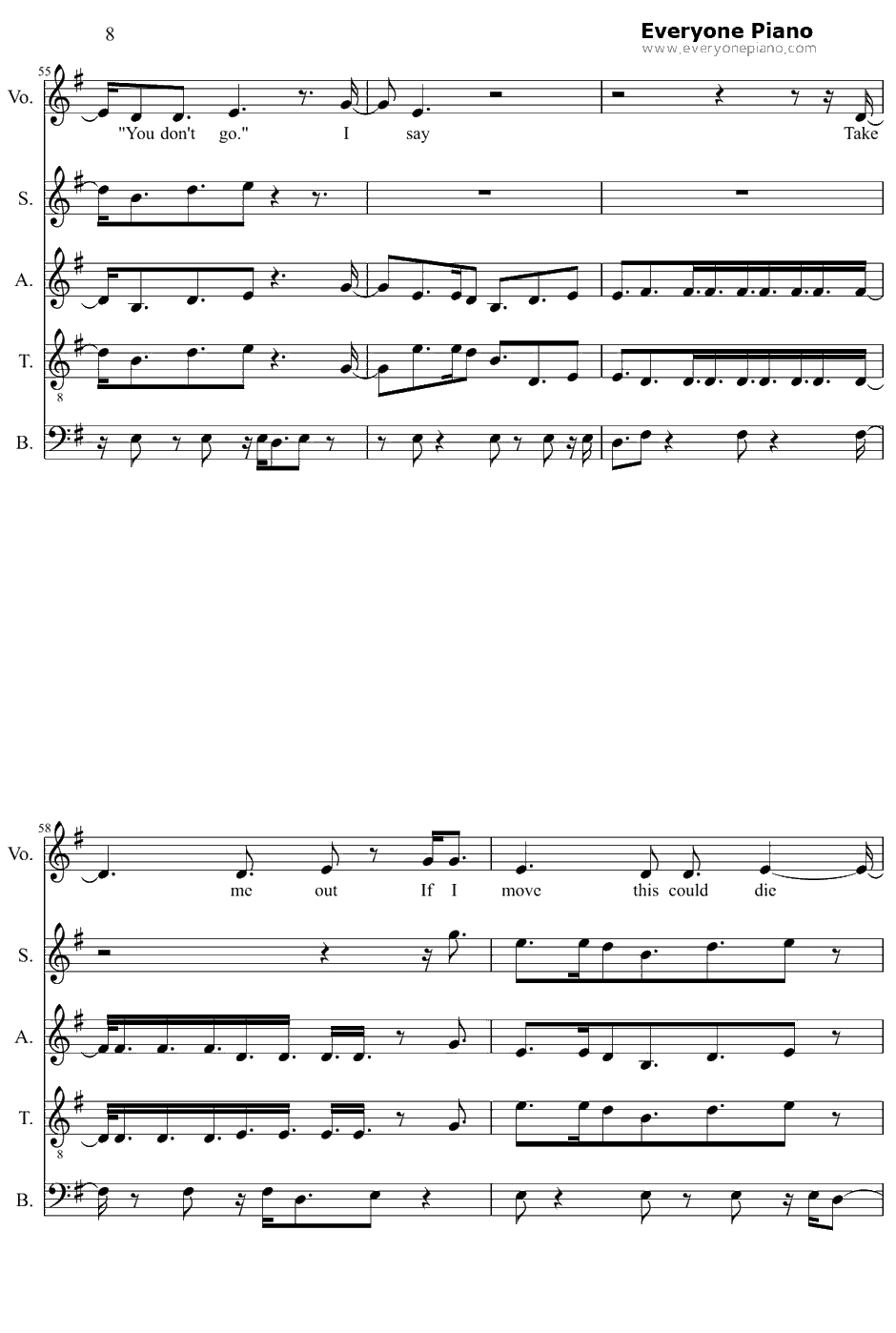 Take Me Out钢琴谱-FranzFerdinand8