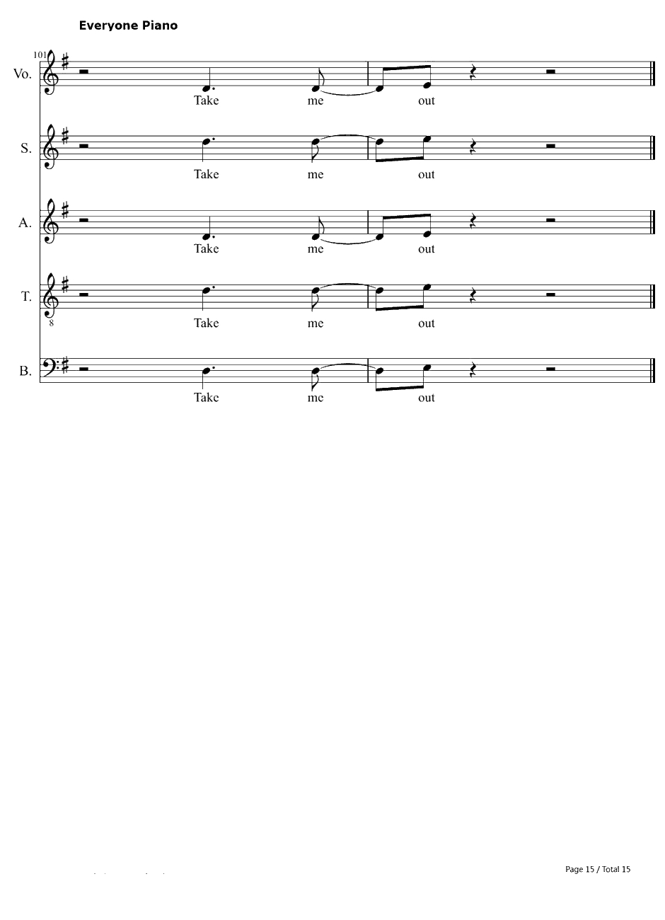 Take Me Out钢琴谱-FranzFerdinand15