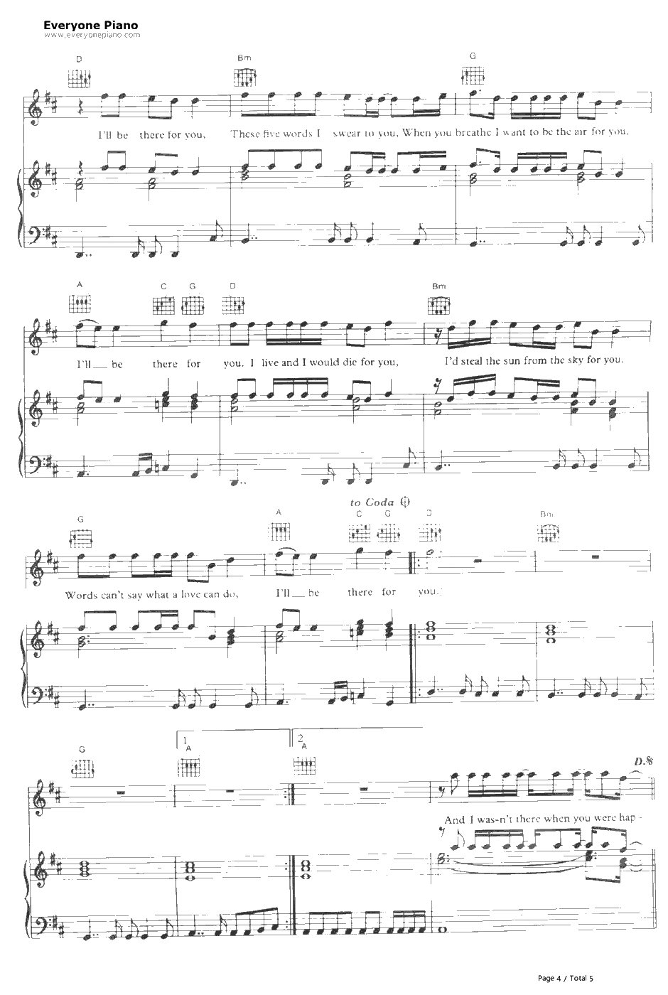 I'll Be There for You钢琴谱-BonJovi4