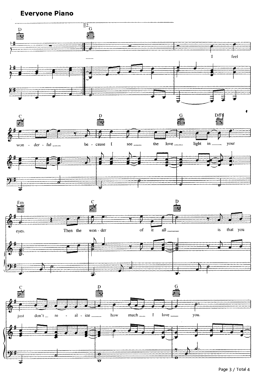 Wonderful Tonight钢琴谱-EricClapton3