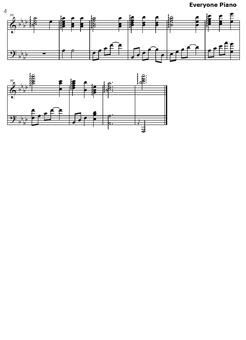 さくらんぼの実る顷钢琴谱-加藤登纪子-红猪主题歌4