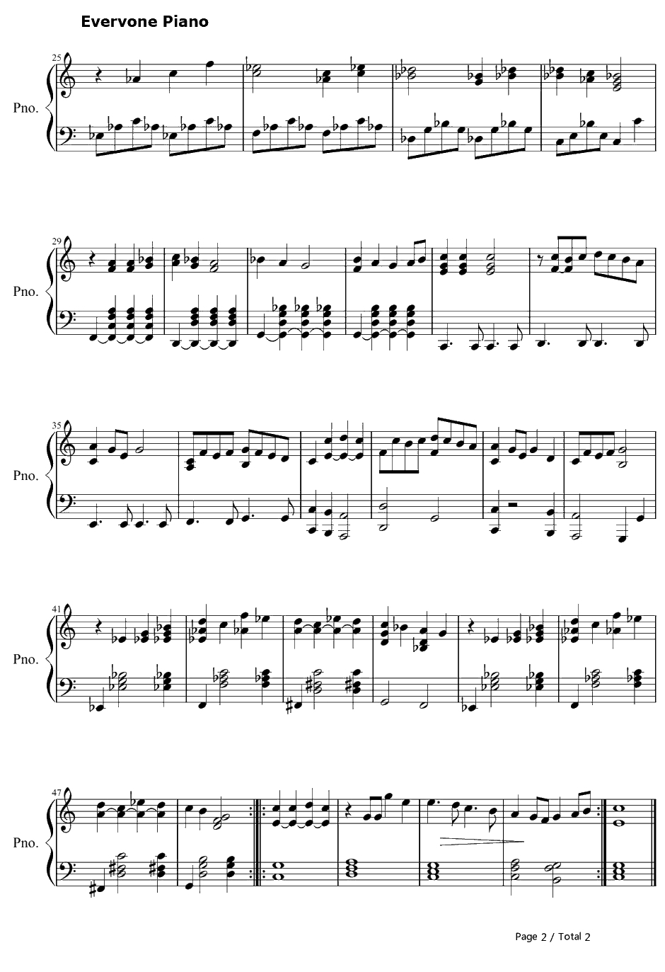 Up town Girl钢琴谱-BillyJoel2