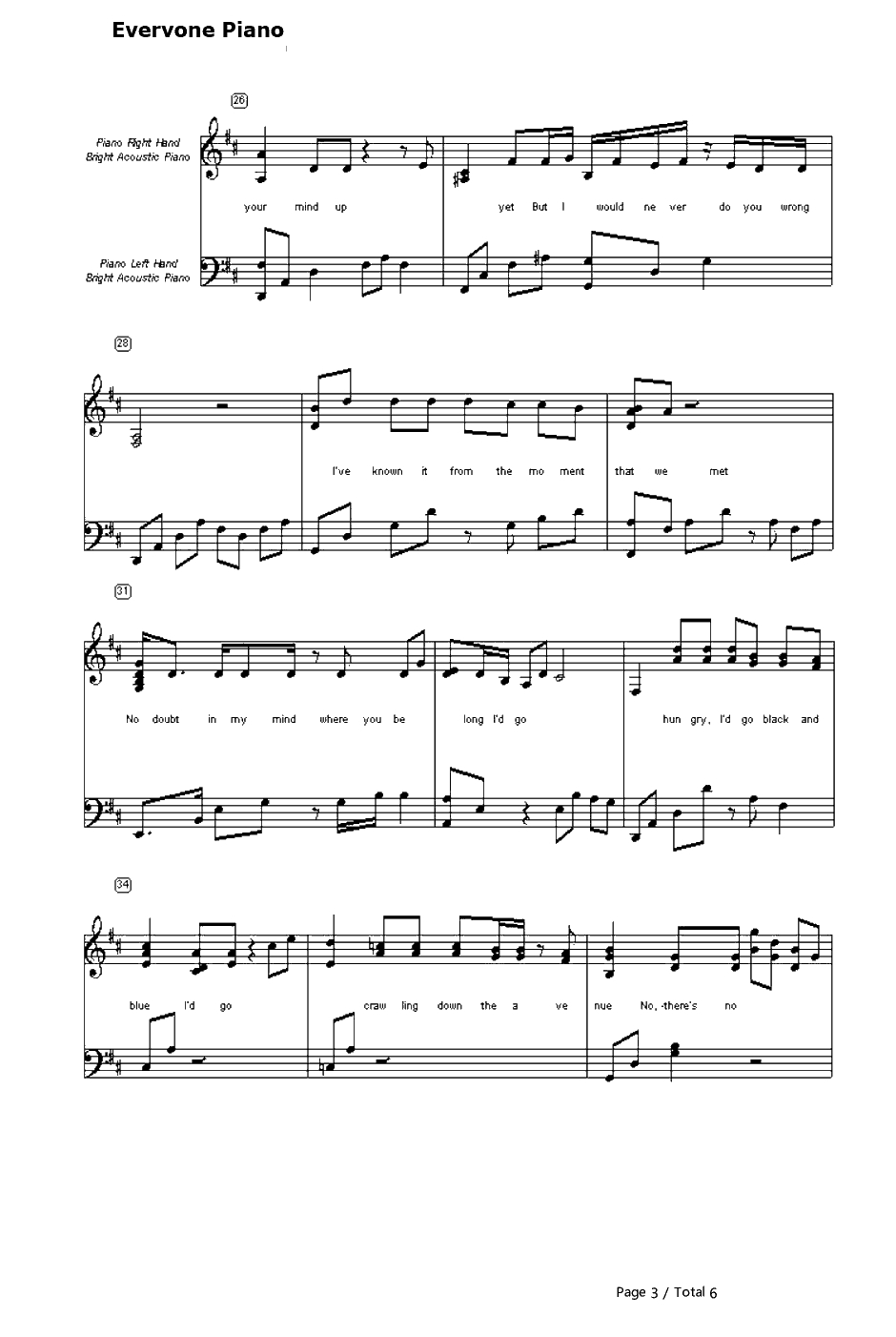 To Make You Feel My Love钢琴谱-GarthBrooks3