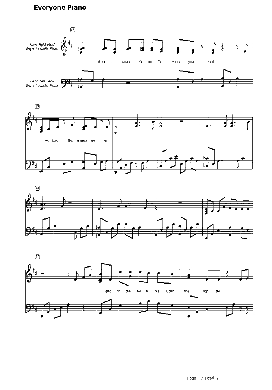 To Make You Feel My Love钢琴谱-GarthBrooks4