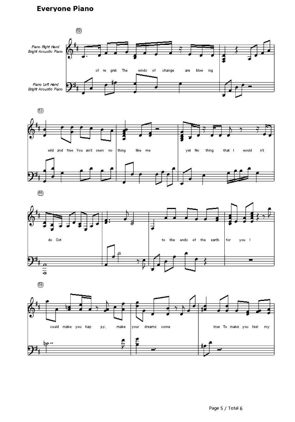 To Make You Feel My Love钢琴谱-GarthBrooks5