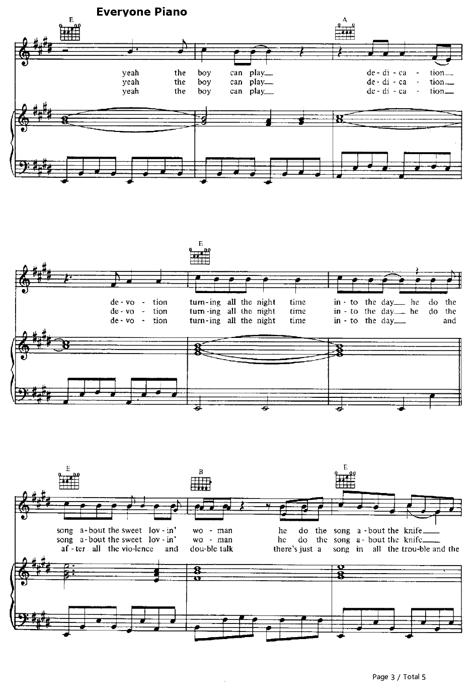 Walk of Life钢琴谱-DireStraits3