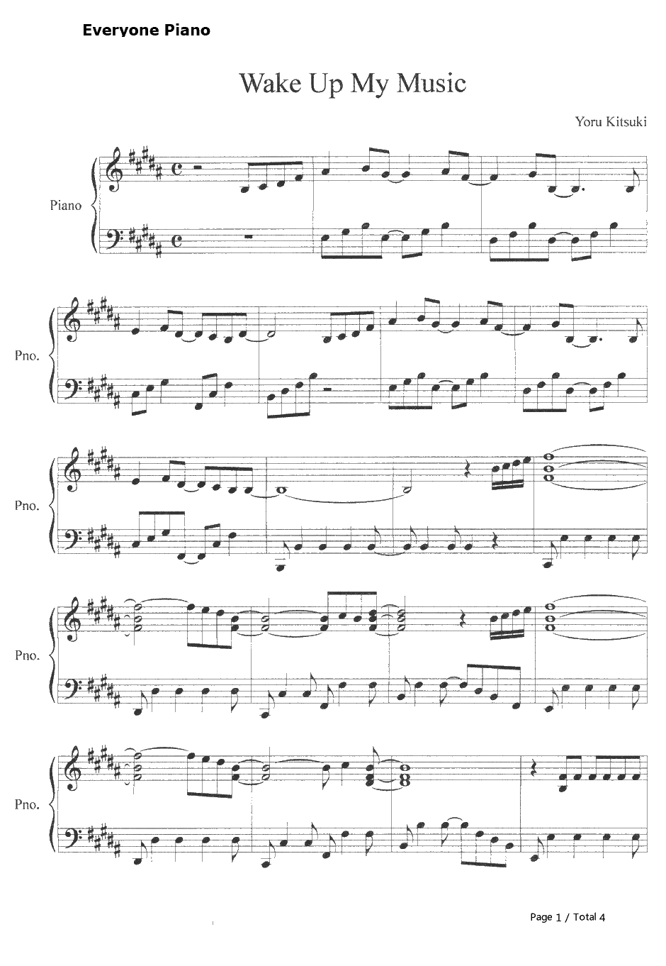 Wake up my music钢琴谱-STAR☆ANIS-Aikatsu！偶像活动！OST1