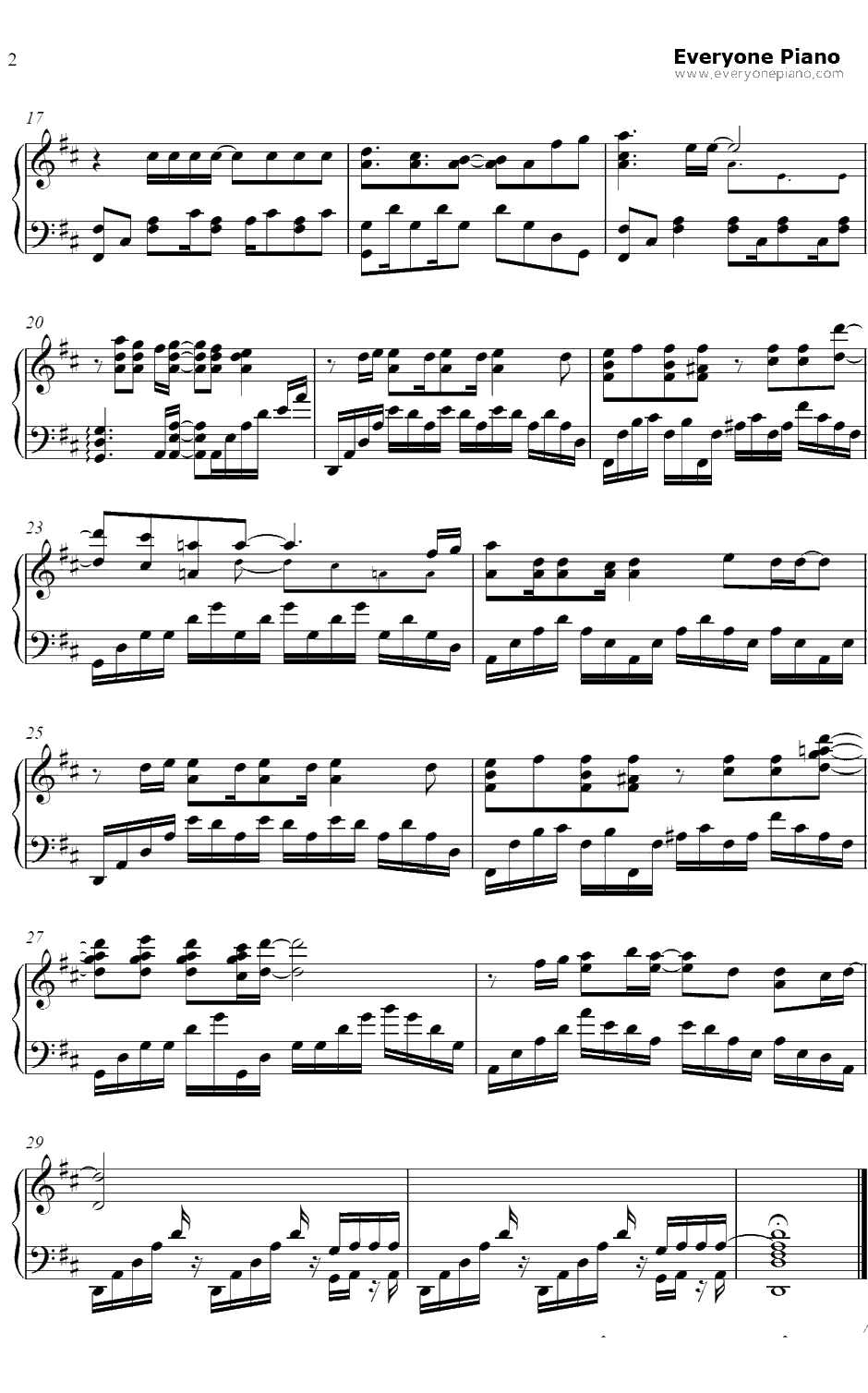 All in good time钢琴谱-川田真美-灼眼的夏娜SED2