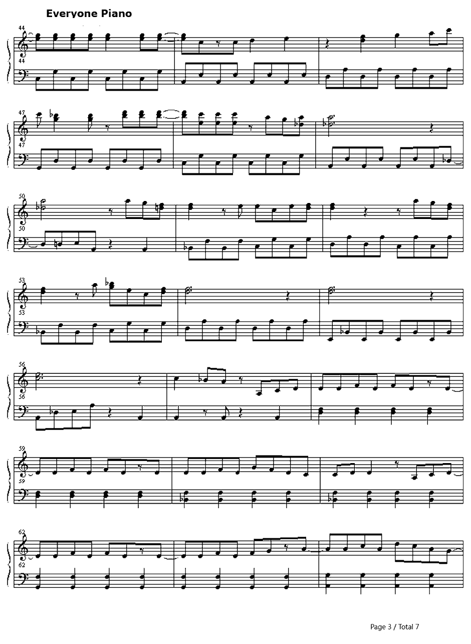 Get along钢琴谱-林原惠美、奥井雅美　-秀逗魔导士OP3