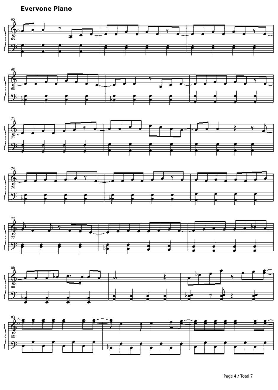 Get along钢琴谱-林原惠美、奥井雅美　-秀逗魔导士OP4