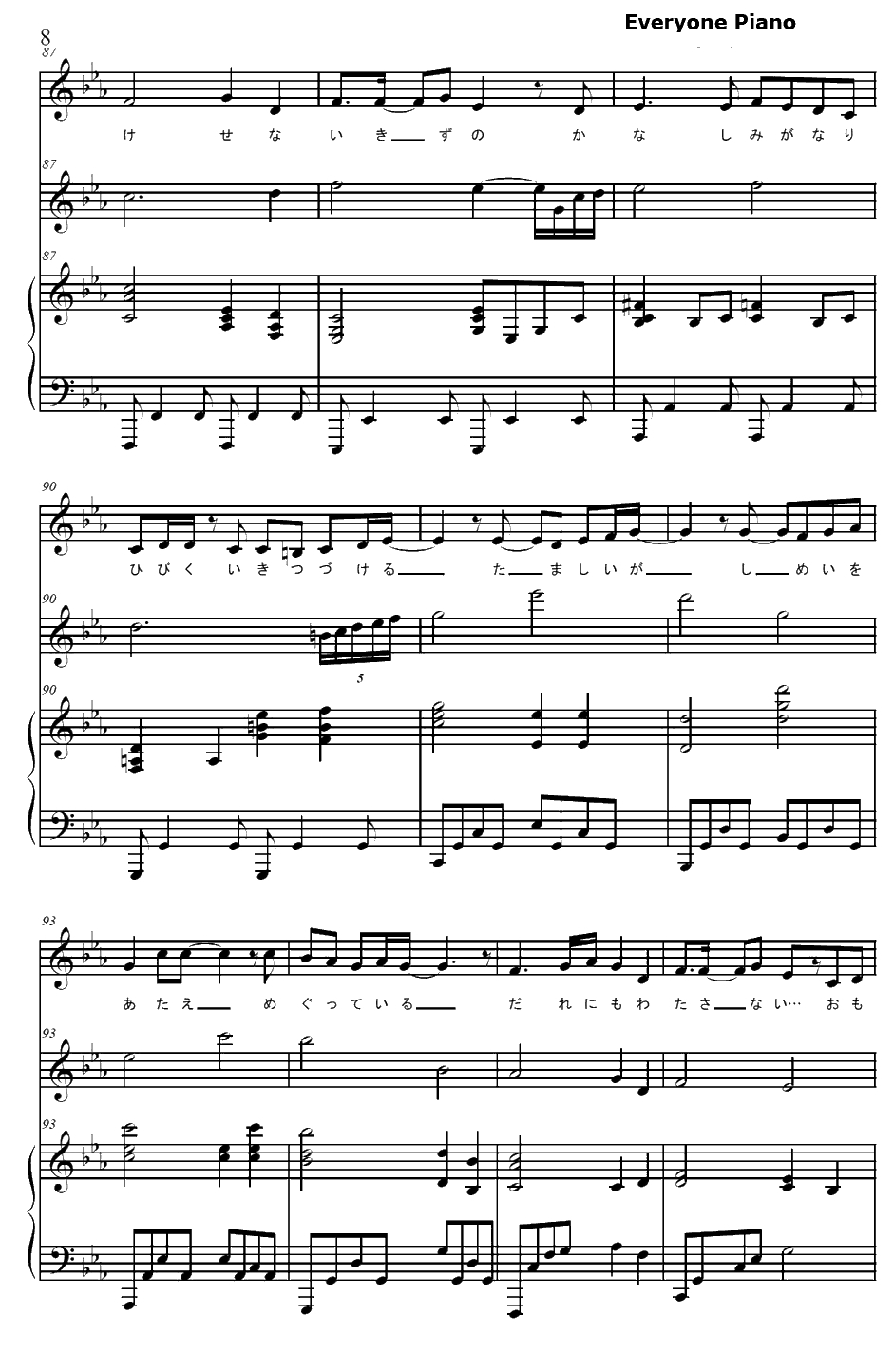 君の中の英雄钢琴谱-栗林みな実-机动战士高达AGEED18