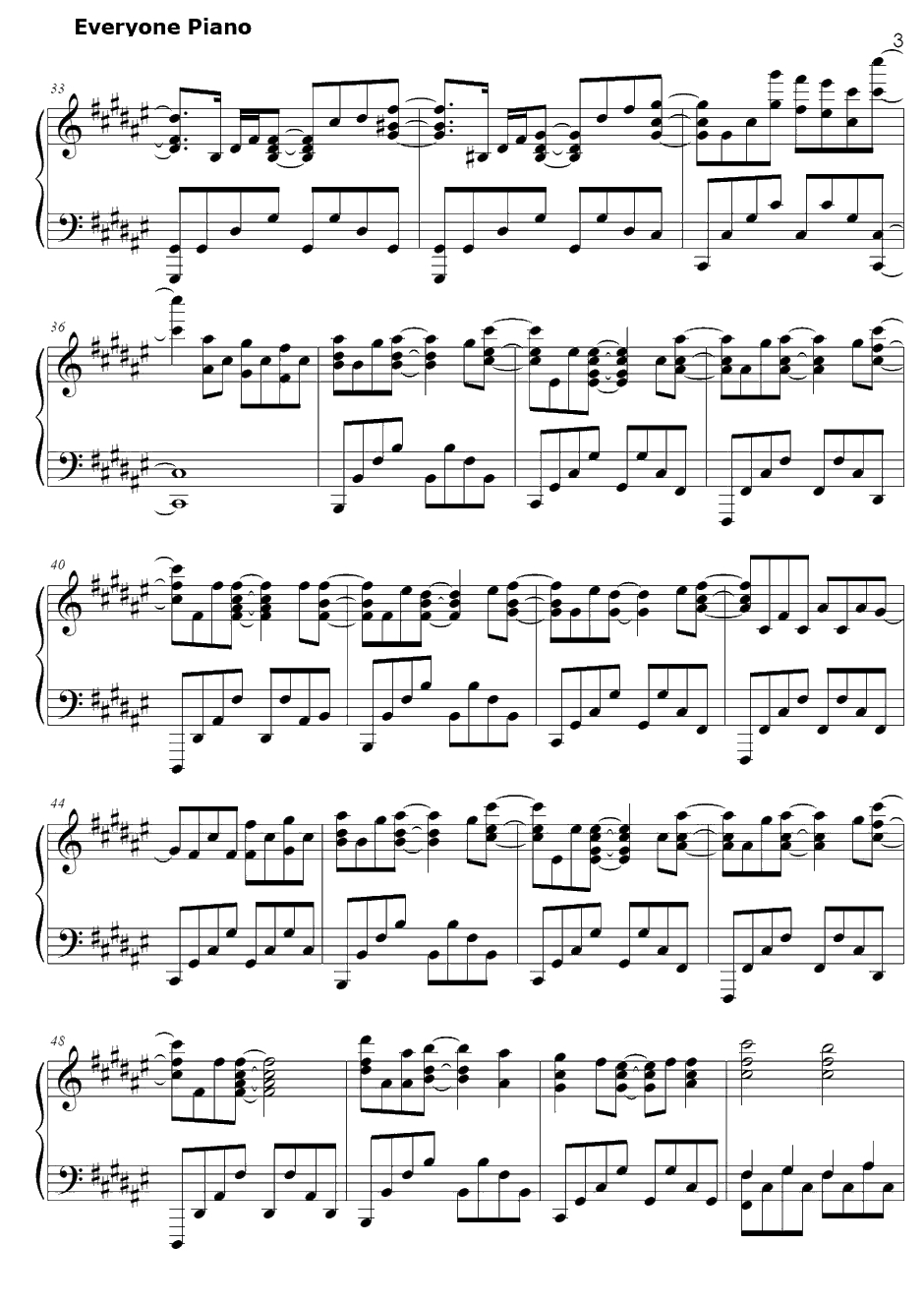 なないろびより钢琴谱-nano.RIPE-悠哉日常大王OP3