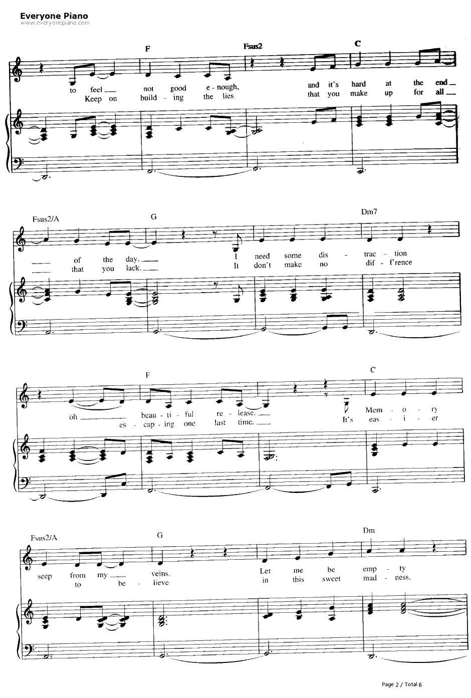 Angel钢琴谱-SarahMcLachlan-CityOfAngels主题曲2