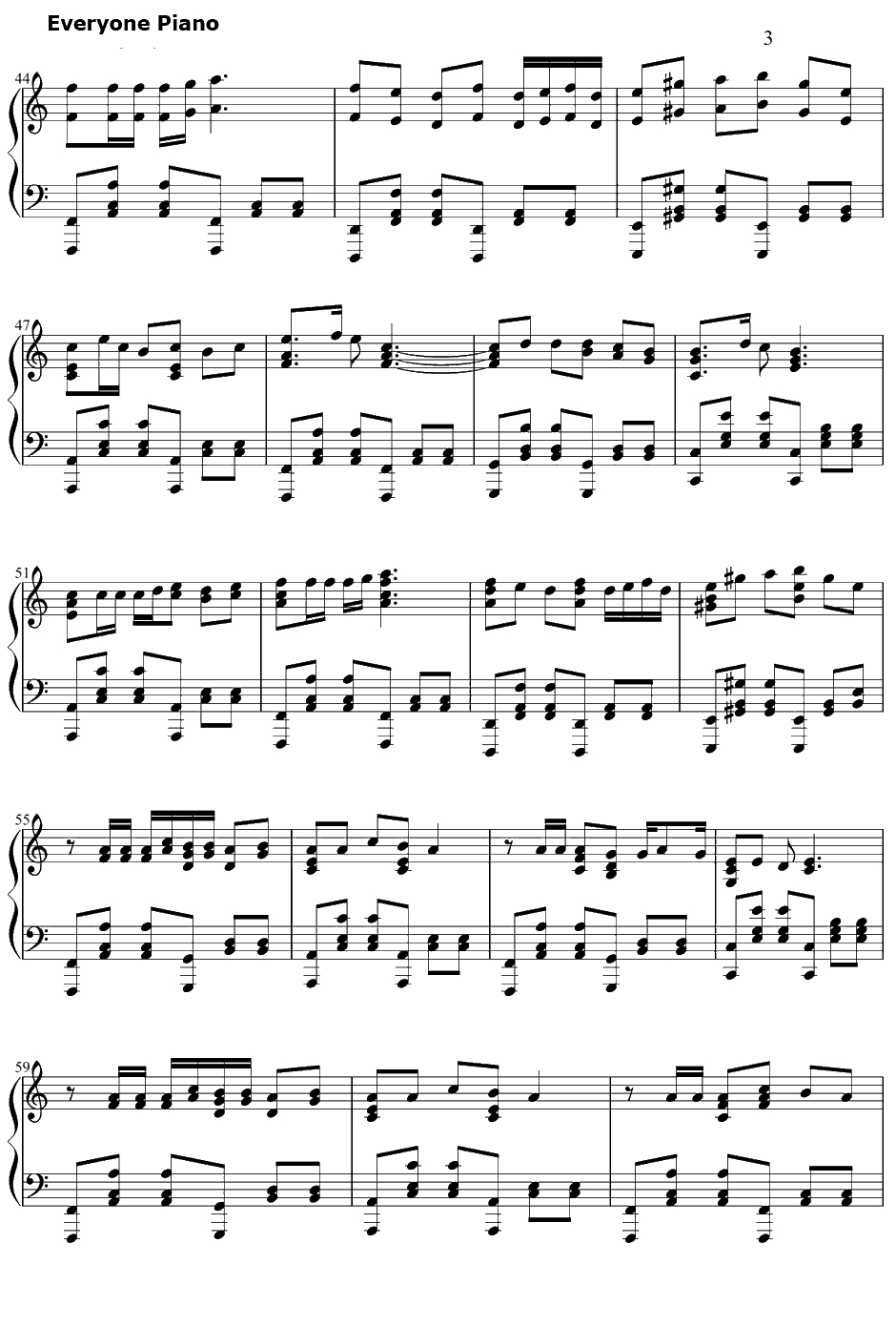 円尾坂の仕立屋钢琴谱-悪ノP-悪ノP3