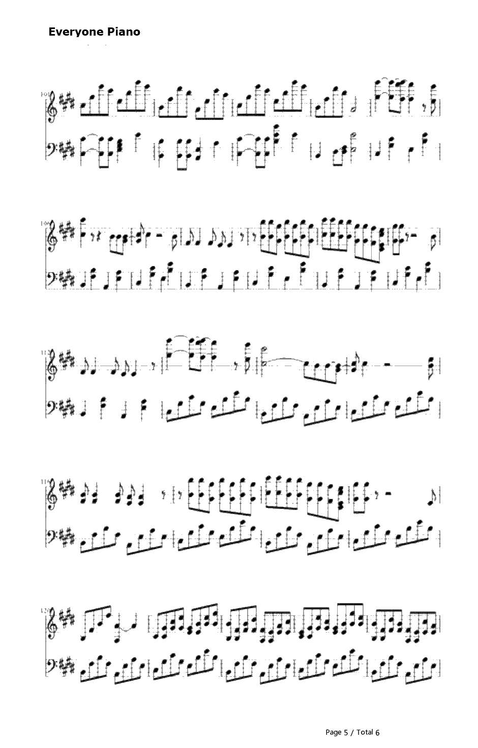 Good Feeling钢琴谱-FloRida5