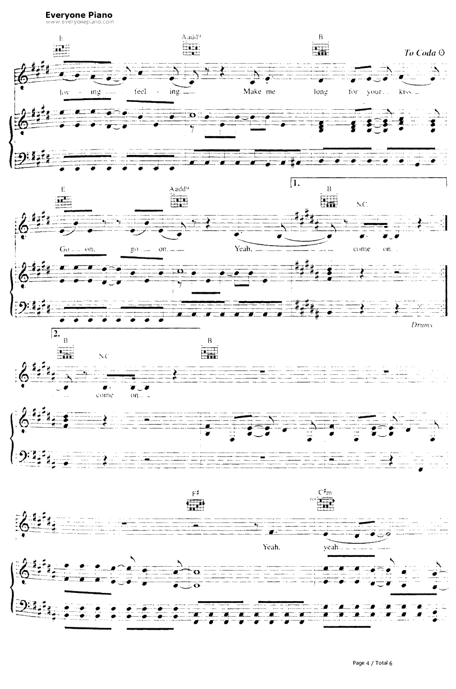 Breathless钢琴谱-TheCorrs4