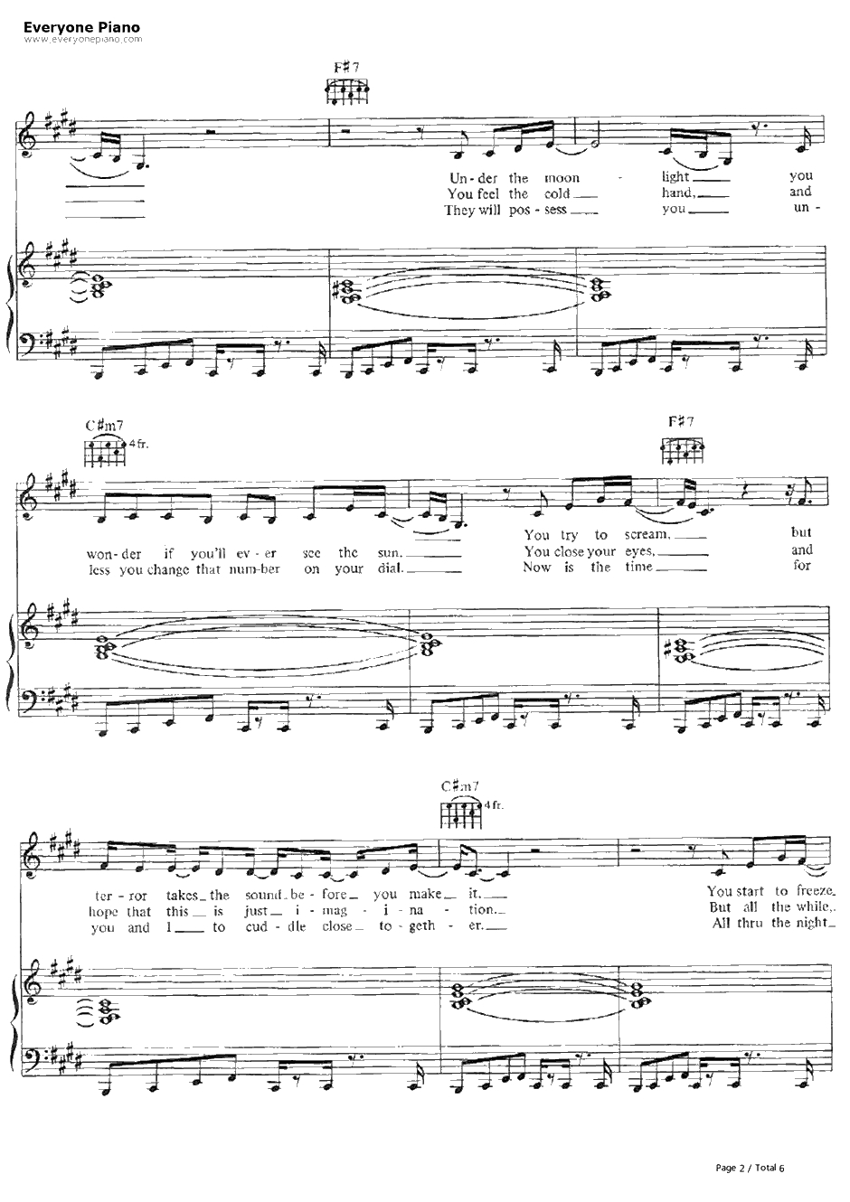 Thriller钢琴谱-MichaelJackson2