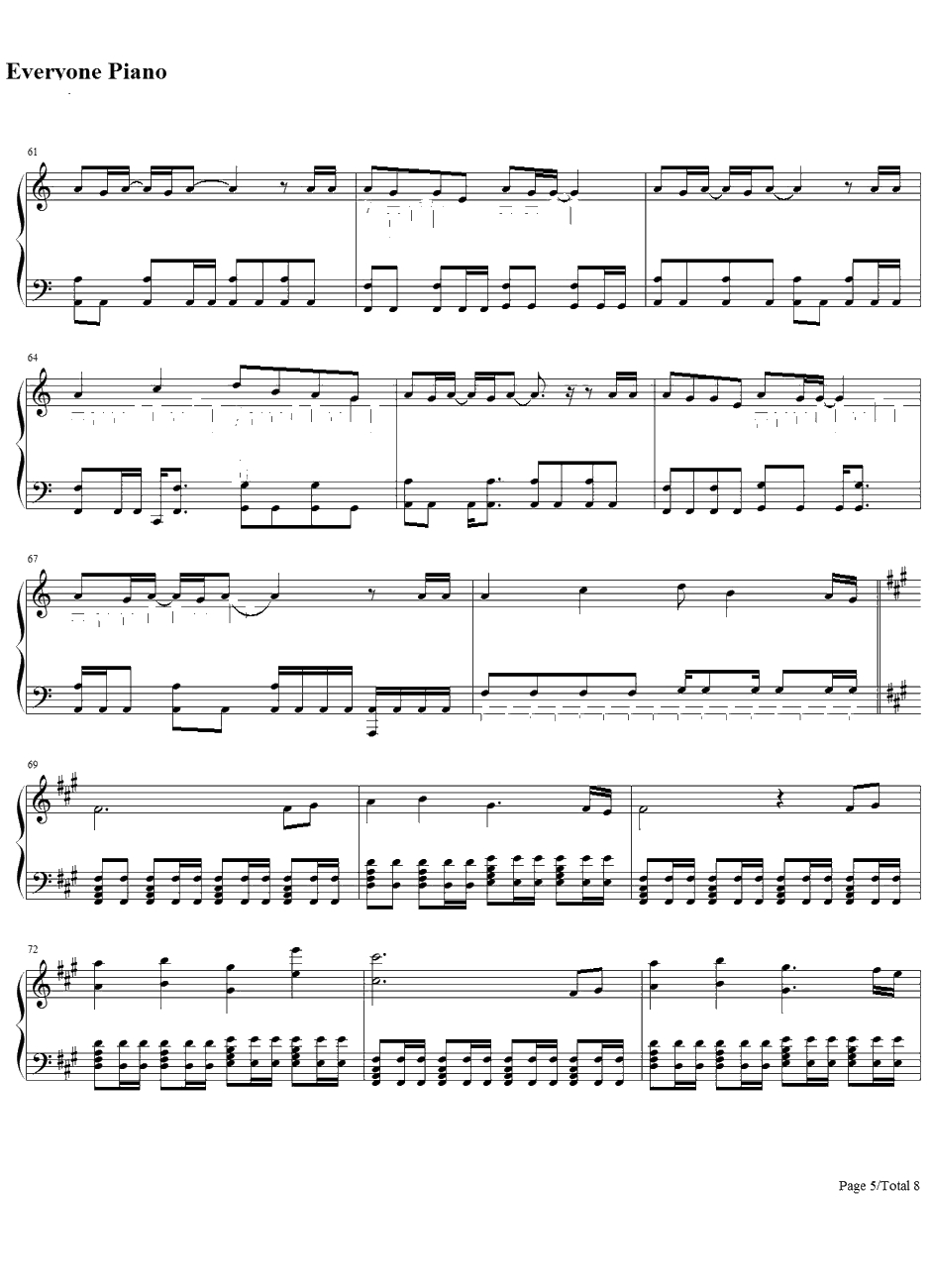 BEYOND THE TIME钢琴谱-TMNETWORK-机动战士高达逆袭的夏亚主题歌5