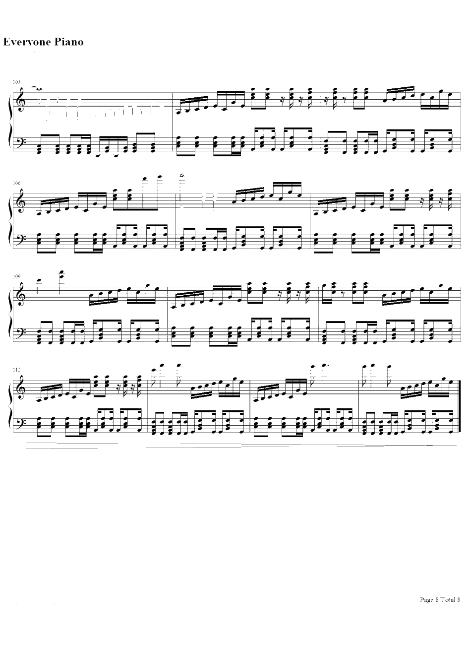 BEYOND THE TIME钢琴谱-TMNETWORK-机动战士高达逆袭的夏亚主题歌8