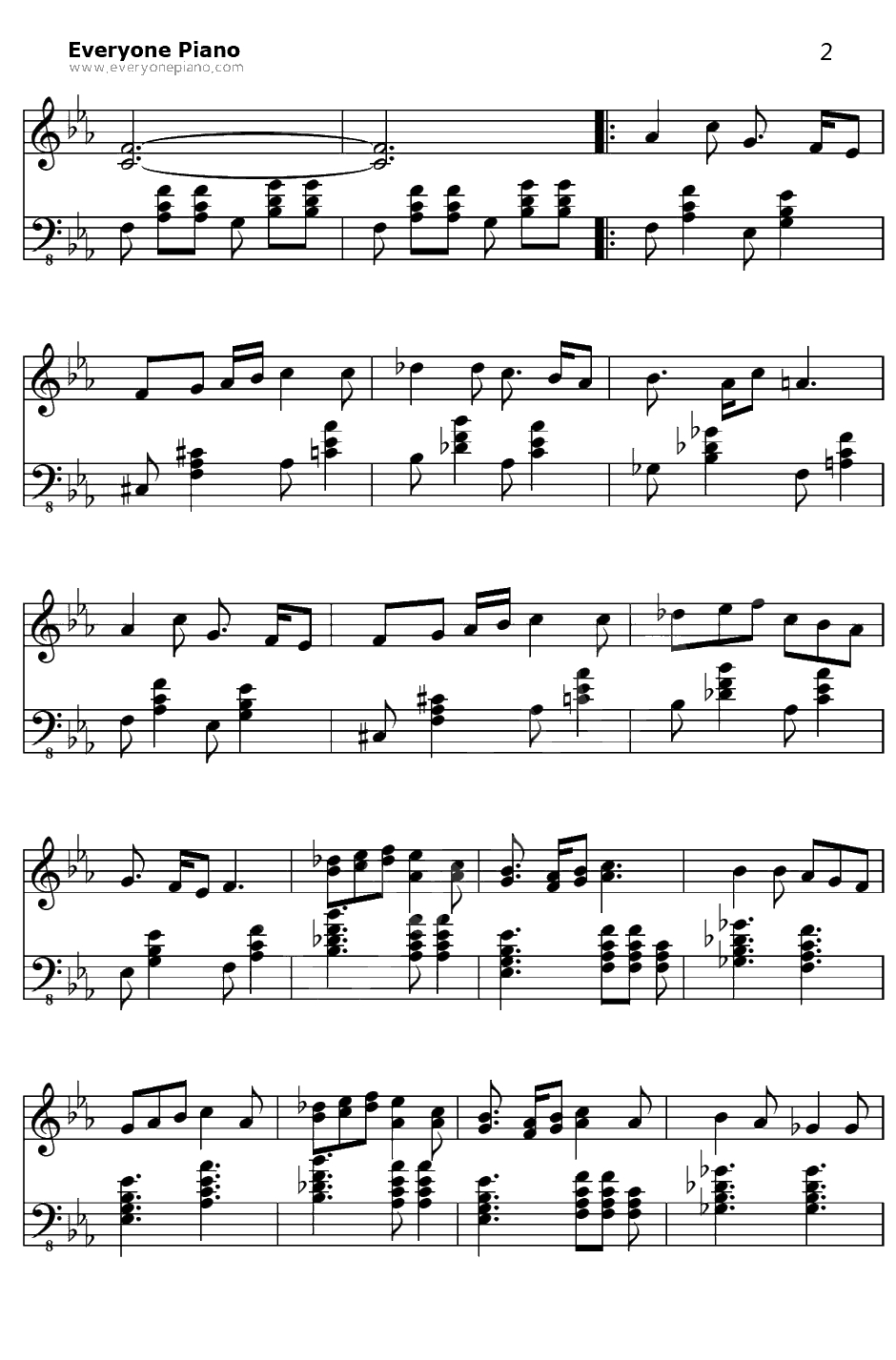 うみねこのなく顷に钢琴谱-志方晶子-海猫鸣泣之时OP2