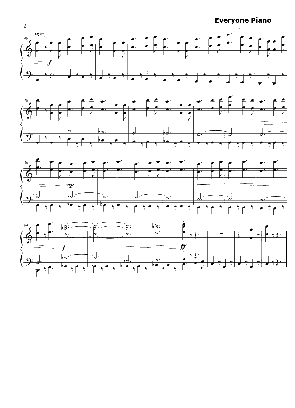 Let's begin钢琴谱-栗原正己-阿滋漫画大王OST2