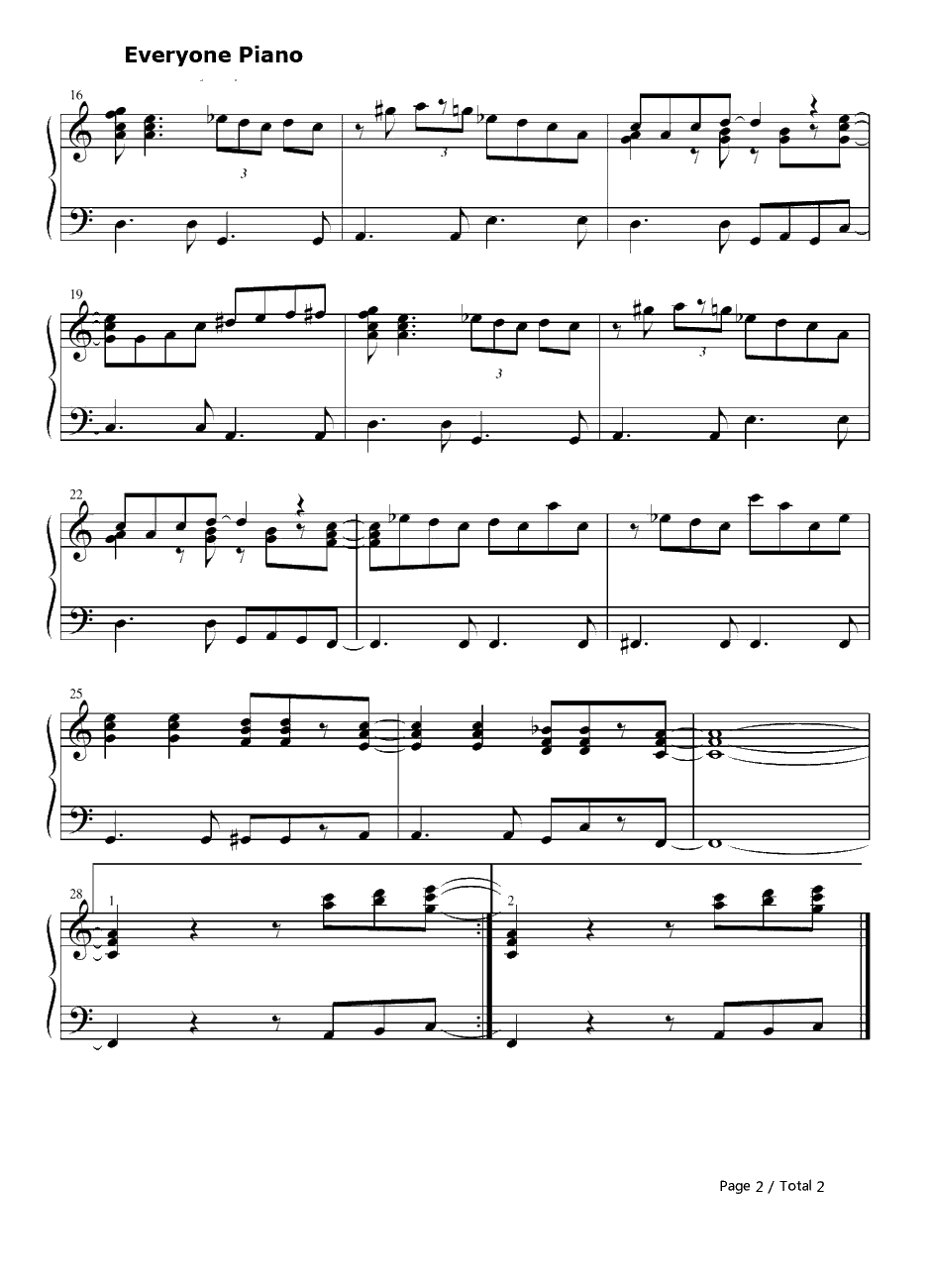 Misato钢琴谱-鹭巢诗郎-新世纪福音战士OST2