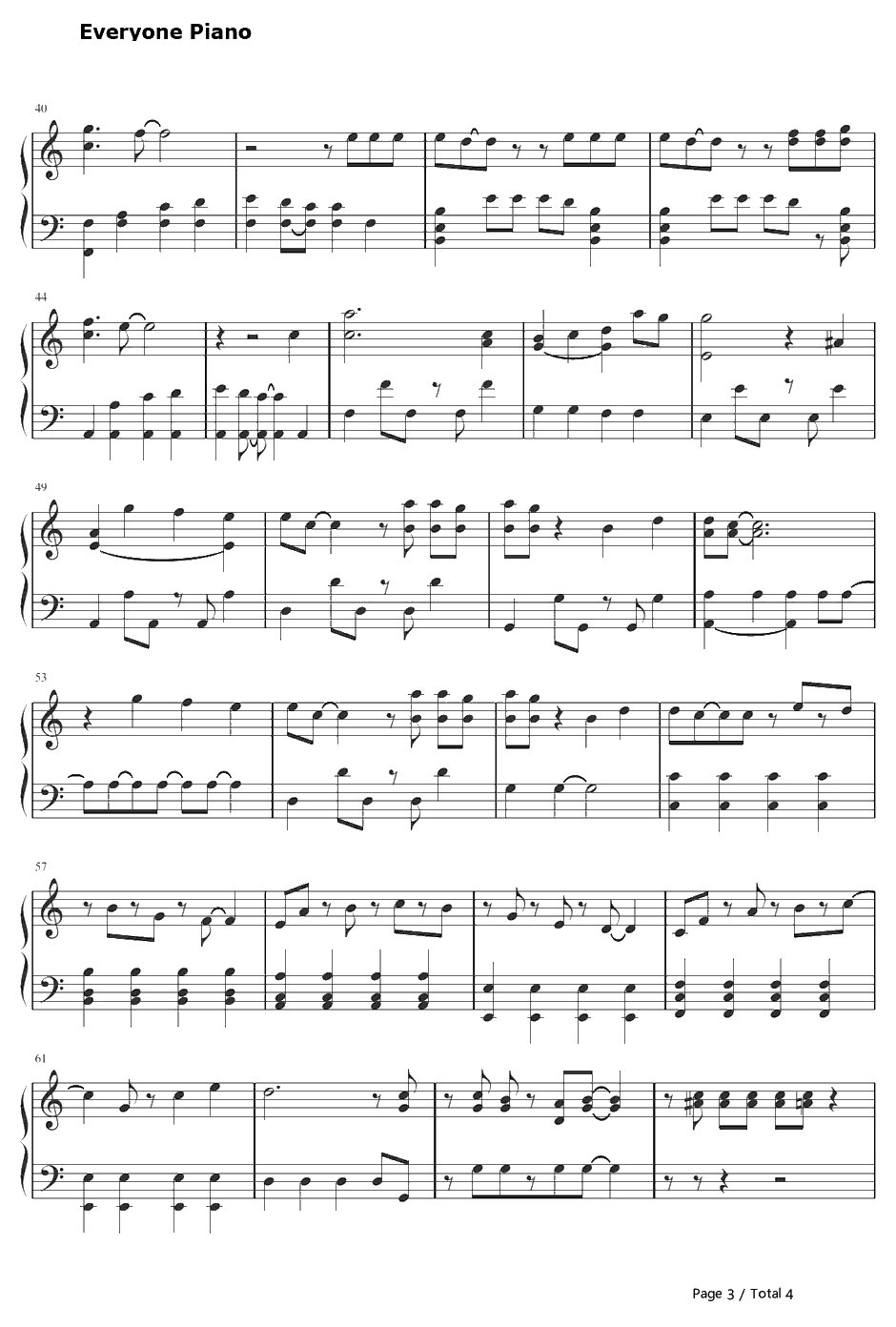 希望的リフレイン钢琴谱-AKB48-充满希望的副歌-AKB483