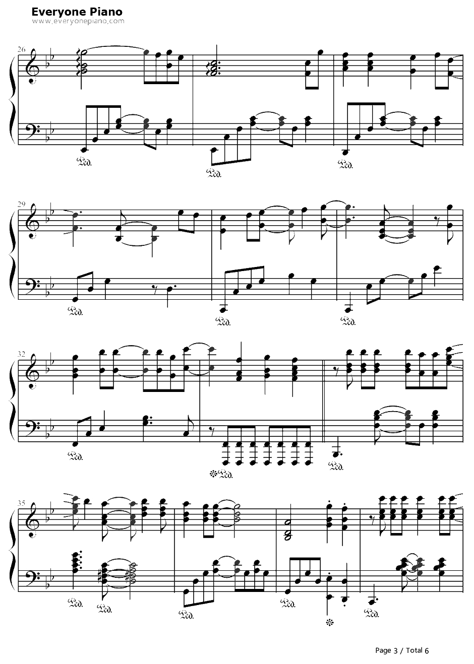 越来越钢琴谱-TheSeeya&孙浩俊3