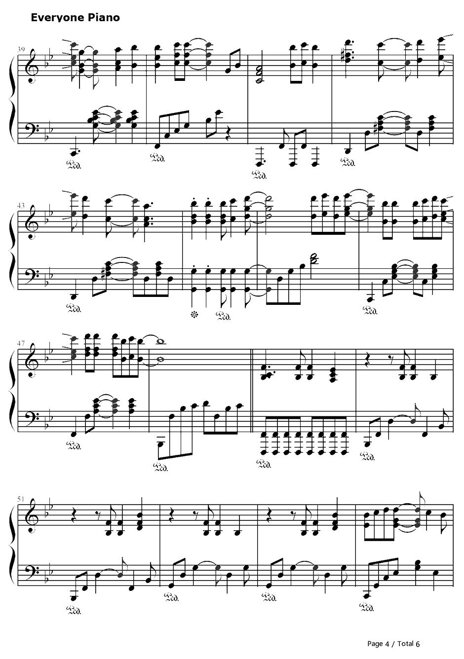 越来越钢琴谱-TheSeeya&孙浩俊4