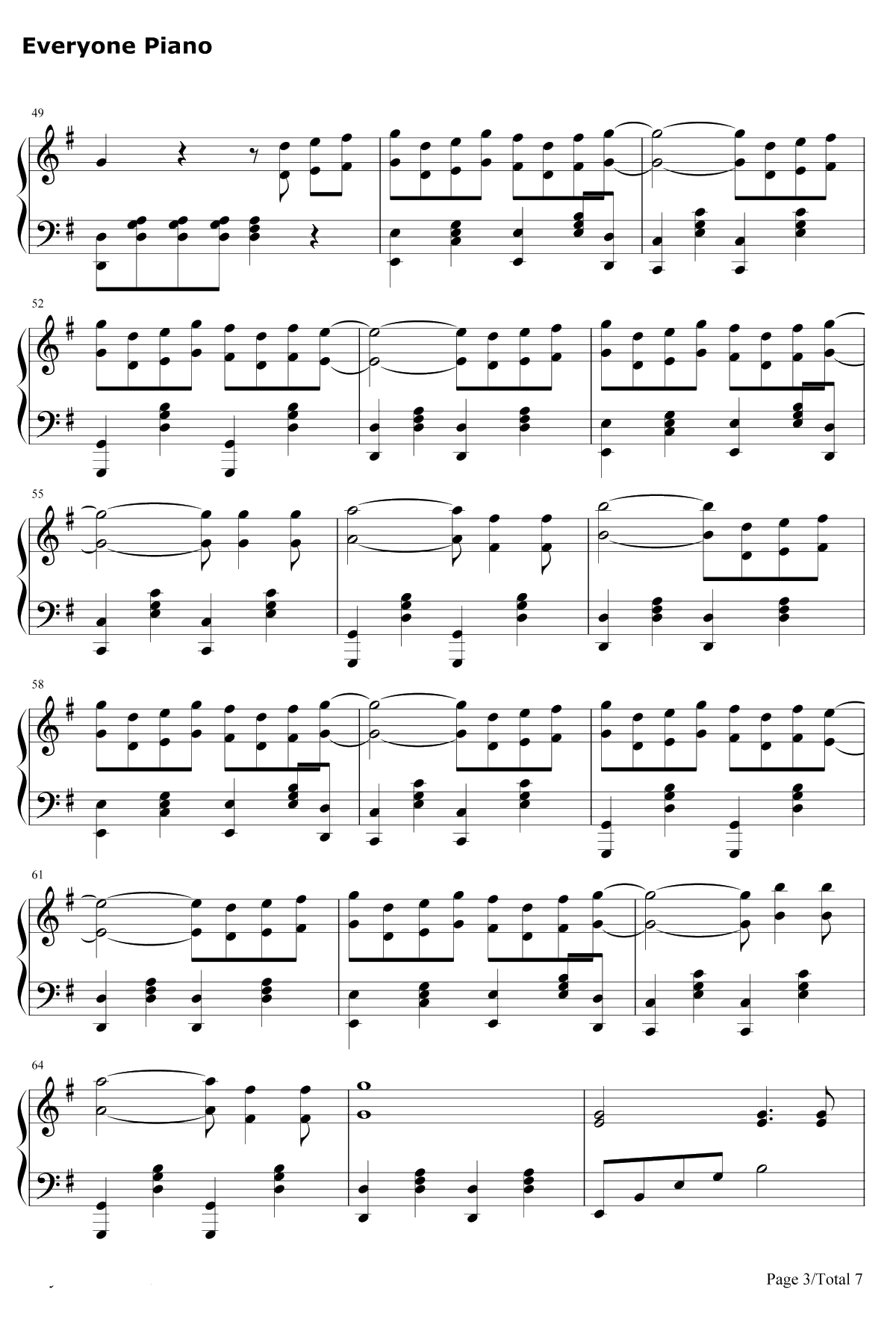 Young Again钢琴谱-Hardwell3