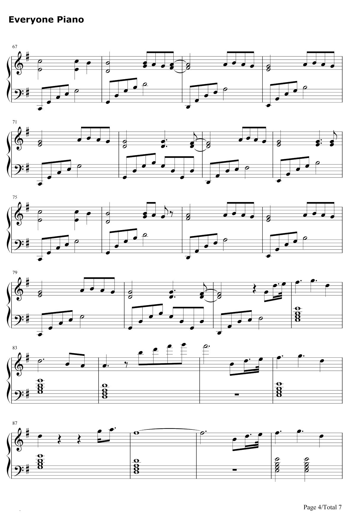 Young Again钢琴谱-Hardwell4