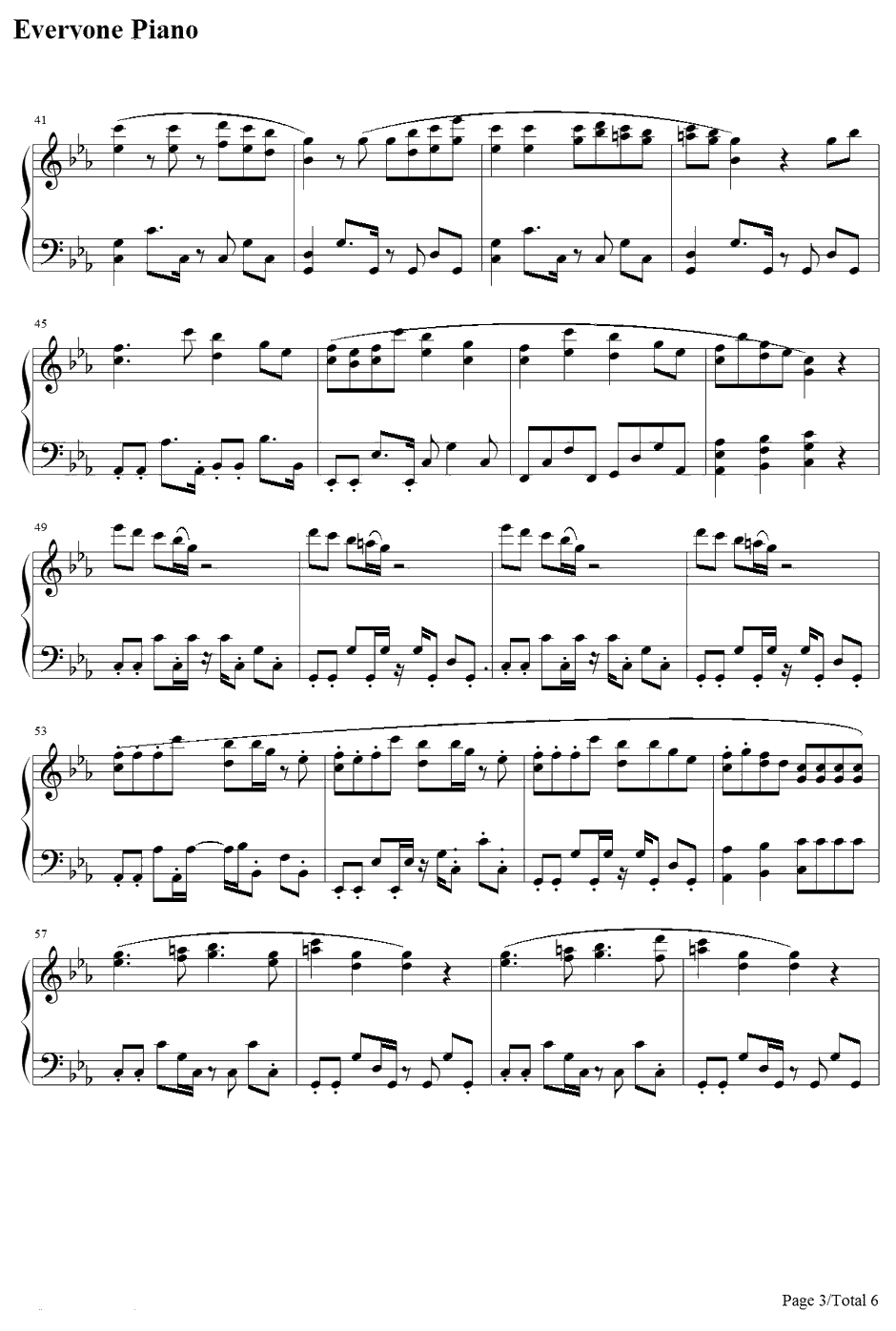 レーザービーム钢琴谱-Perfume3