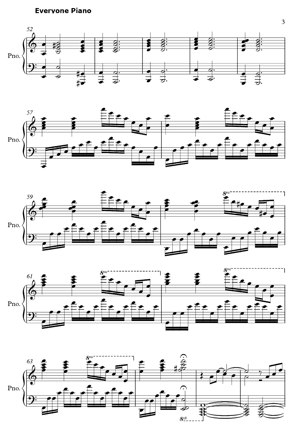 Vogel im Käfig钢琴谱-泽野弘之-进击的巨人OST3