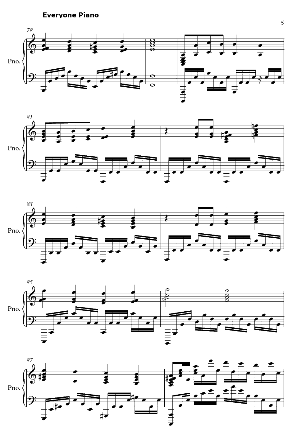 Vogel im Käfig钢琴谱-泽野弘之-进击的巨人OST5