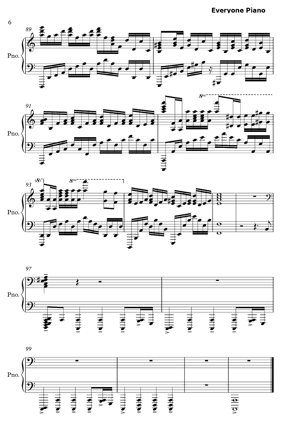 Vogel im Käfig钢琴谱-泽野弘之-进击的巨人OST6