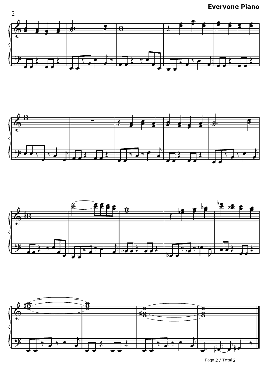 仲間を求めて钢琴谱-植松伸夫-最终幻想ⅥOST2