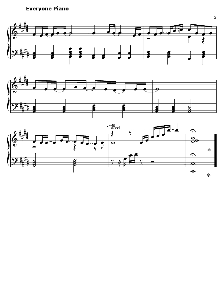 Color钢琴谱-MARiA-结界女王OP2