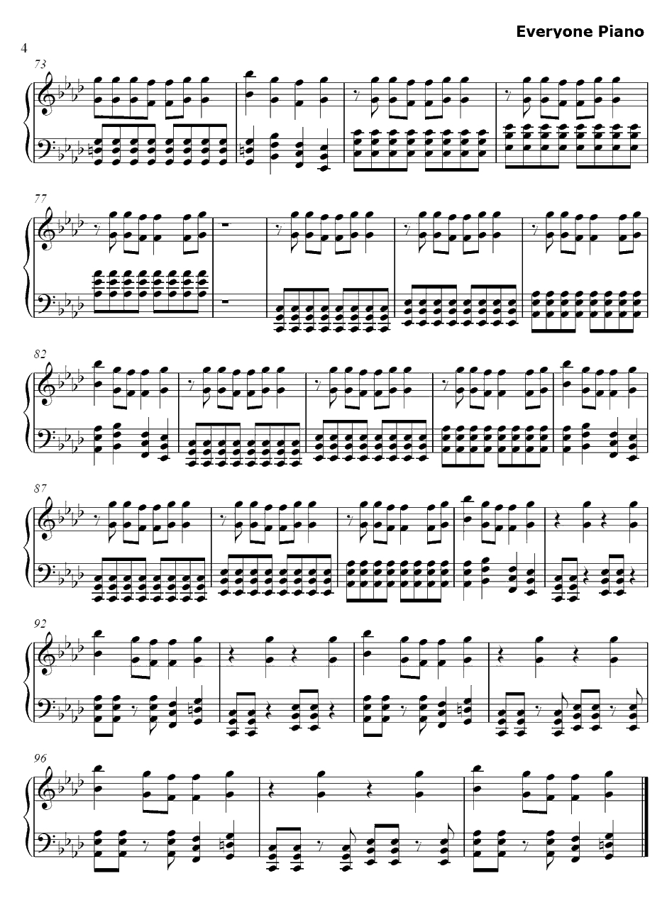 Monster钢琴谱-Skillet4