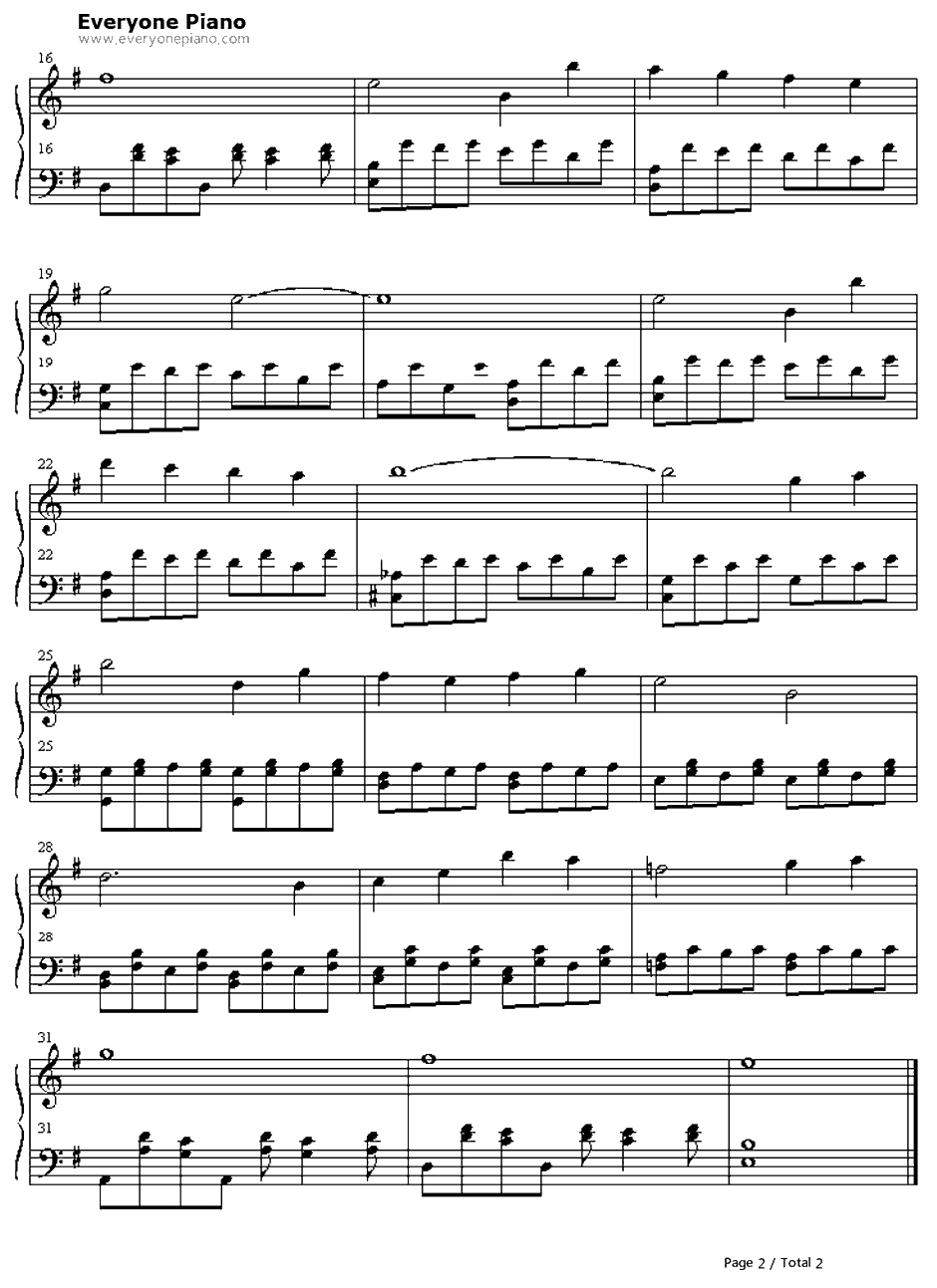 海底神殿钢琴谱-植松伸夫-最终幻想OST2