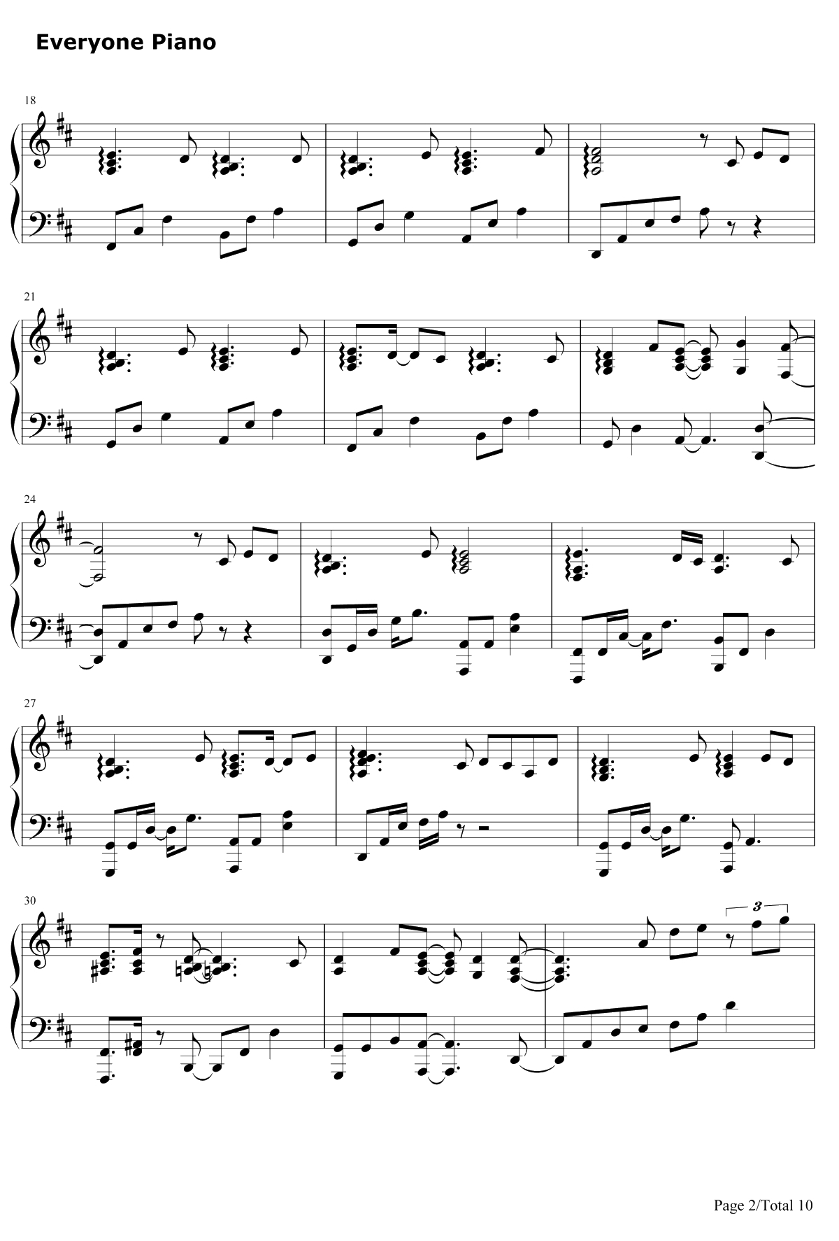 Pianissimo钢琴谱-初音ミク2